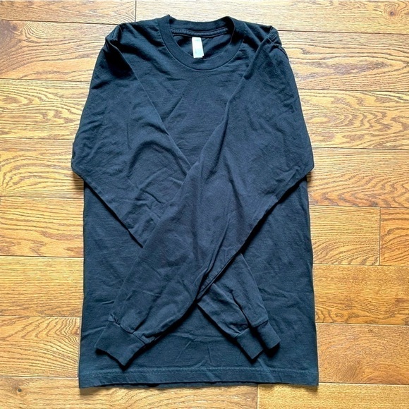 [AMERICAN Apparel] Black Long Sleeve Tee Shirt Men’s/ Unisex - Picture 2 of 3